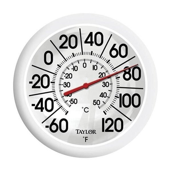 Taylor 6669527 8 in. Plastic Dial Thermometer; White, Taylor, Mfr#: 6669527